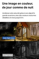 Tapo C410 2K (3MP) Cámara de vigilancia WiFi Exterior inalámbrica batería 2, duración de 180 días, detección Persona, visión Nocturna en Color, IP65 Impermeable, no Requiere concentrador