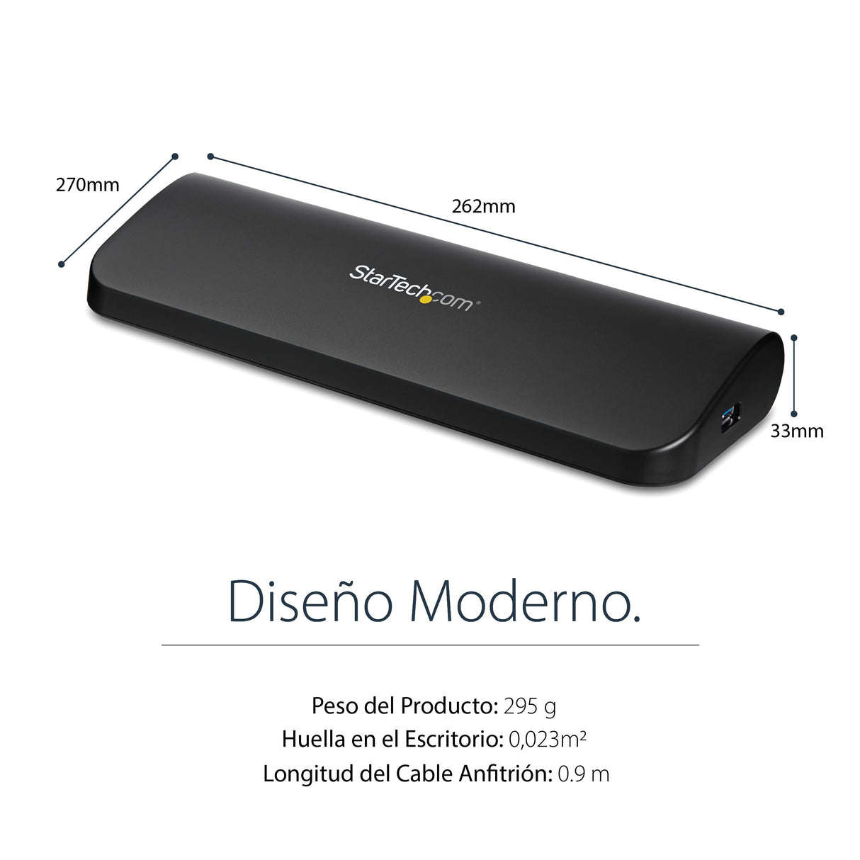 StarTech Dock Vídeo HDMI y DVI/VGA para Portátiles USB 3.0