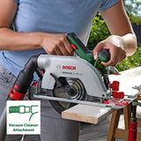Bosch sierra circular a batería UniversalCirc 18V-53 (para serrar con precisión en madera; profundidad máx. de corte: 53 mm; sistema de 18 V; 1 batería de 2,5 Ah y cargador)
