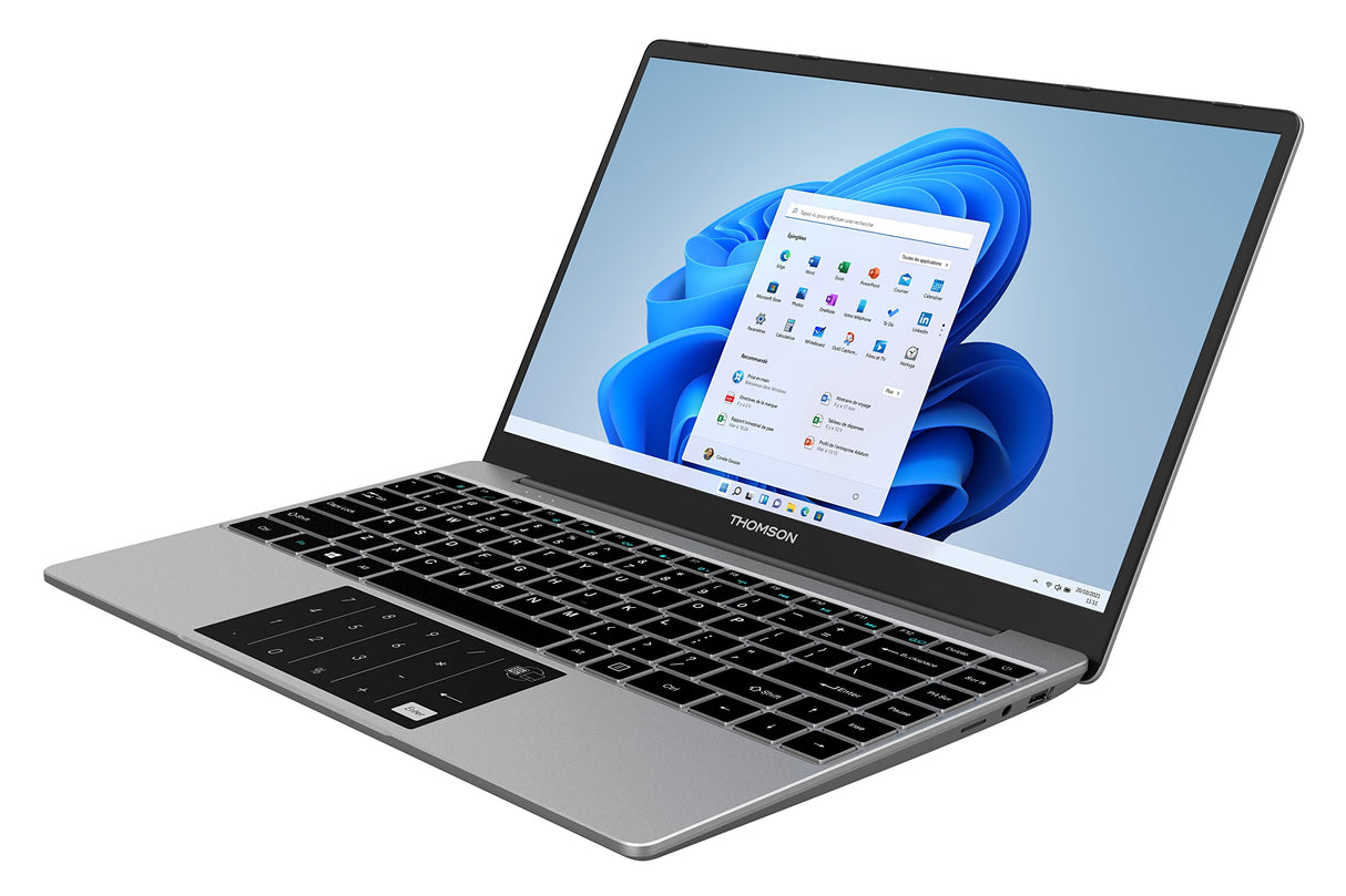 Thomson Ordenador portátil Neo 14,1 Pulgadas FHD IPS, Celeron N4020, 4Gb RAM, 128Gb Almacenamiento, Windows 11, Teclado Alemán