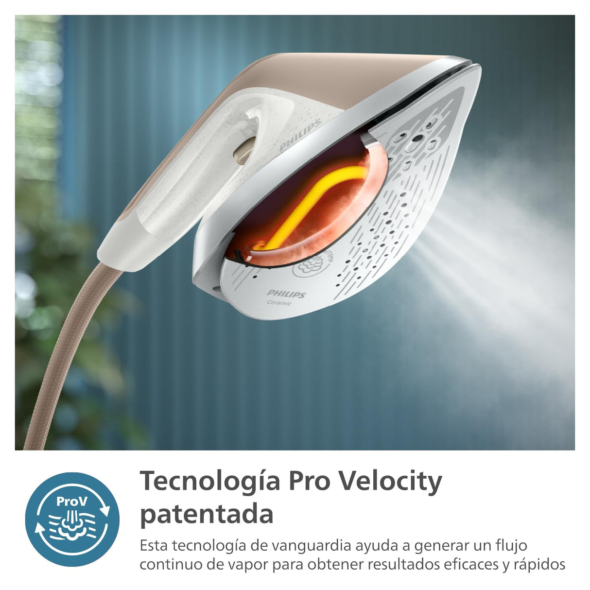 Philips Serie 6000 Plancha All in One - Tabla multiposición, Tecnología sin quemaduras garantizadas, 1800W, Cómodos botones de pie, Elimina hasta el 99,9% de las bacterias y los ácaros* (AIS6010/10)