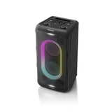 Panasonic SC-BMAX10E-K Altavoz Portátil para Fiestas con Bluetooth, Luces Integradas, 150 W, USB, Entrada Óptica para TV, Entradas de Guitarra y Micrófono para Karaoke, Negro