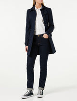 Tommy Hilfiger Cazadora Mujer Heritage Single Breasted Trench Cazadora de entretiempo, Azul (Midnight), XS