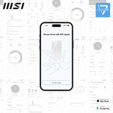 MSI Roamii BE Lite WiFi 7 Sistema de Red de Malla, Paquete de 2, Dual-Band, 3600 Mbps, 2.5G & Gigabit LAN, Cobertura para Todo el hogar, instalación fácil, Control Parental y Seguridad Avanzada