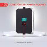 Pyle sistema de altavoces, Pared, Techo, Inalambrico, Impermeable, Waterproof, Exteriores, Interiores, Par de 3.5” de 3 vias, Activo, Pasivo. Color negro