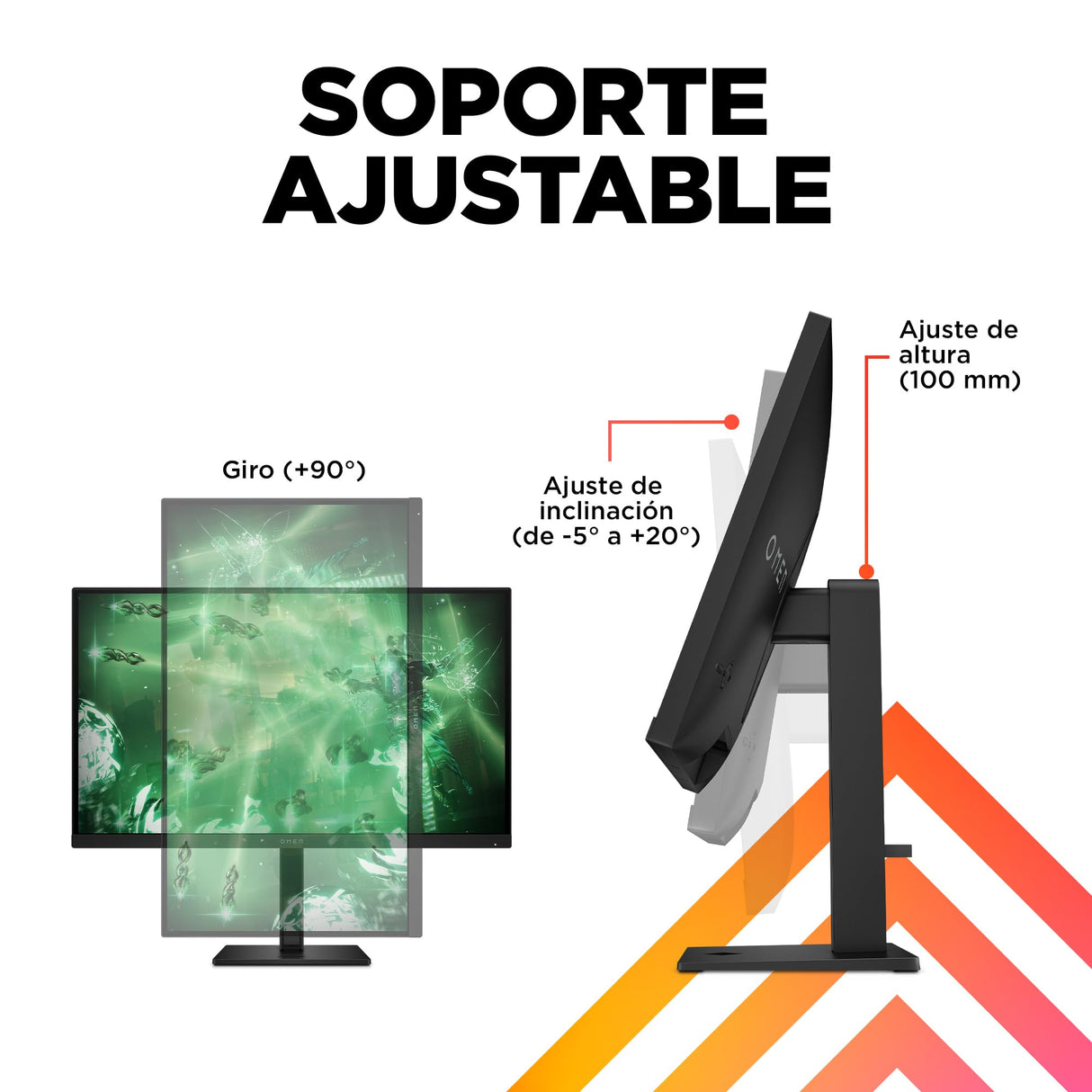 HP OMEN 27q - Monitor Gaming 27" QHD (2560 x 1440 a 165 Hz, IPS, 16:9, 1ms, HDMI, Antirreflejo, HDR, DisplayPort, AMD FreeSync Premium, Compatible con Consolas) Negro