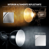 NEEWER 7" Estándar/10 Mediano/11 Profundo Enfoque Reflector Set, 55°/65°/45° Pantalla Lámpara Difusora Reflectora Bowens Montaje Compatible con Godox Compatible con Aputure NEEWER Flash Strobe, FR18