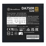 SilverStone Technology DA750R Gold, ATX Totalmente Modular 80 Plus Gold 750W ATX 3,0 y PCIe 5,0, SST-DA750R-GMA