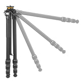 Vanguard Veo 5 264AB160S - Trípode de Viaje de Aluminio, rótula de Bola