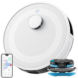 Lefant M2 Robot Aspirador Lavador con cartografía, aspiración de 5500Pa, navegación láser, tecnología de evitación PSD, Limpieza Personalizada, duración de 240 Minutos, Control vía App/Alexa/WiFi