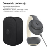 Beats Studio Pro - Auriculares inalámbricos Bluetooth con cancelación de Ruido - Audio Espacial Personalizado, compatibilidad con Apple y Android - Gris Arena