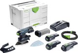 Festool Lijadora delta inalámbrica DTSC 400 3,0 I-Set (con baterías BP 18 Li 3,0, cargador rápido, adaptador de red (incluye cable de alimentación Plug IT), zapata, protector, bolsa de recogida de
