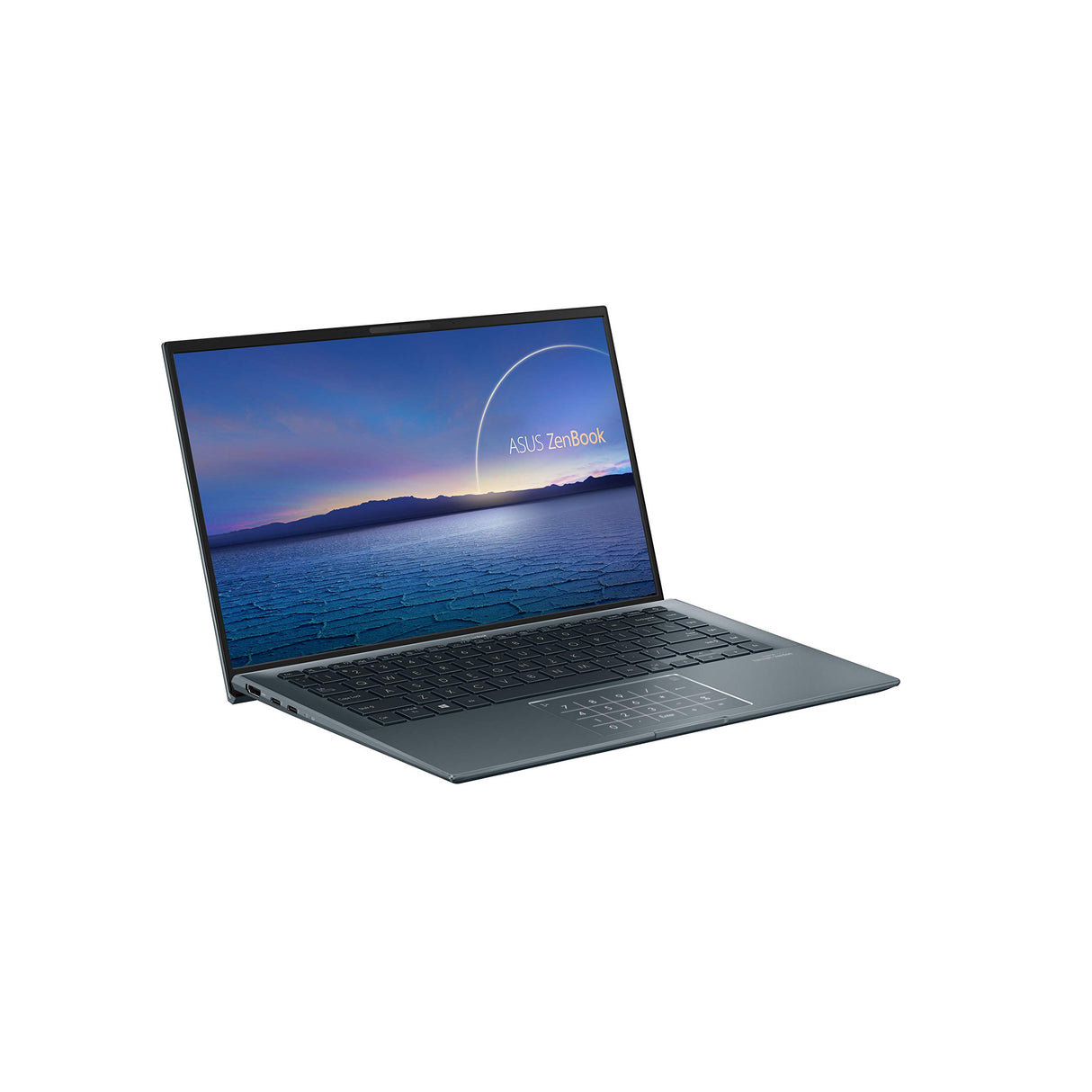 ASUS ZenBook 14 Ultralight UX435EAL-KC096T - Portátil de 14" Full HD (Intel Core i7-1165G7, 16GB RAM, 512GB SSD, 32GB Intel Optane, Intel Iris Xe Graphics, Sin SO) Gris Pino - Teclado QWERTY español