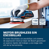 Bosch Professional 18V System GEX 18V-125 - Lijadora excéntrica a batería (Brushless, Ø plato 125 mm, bolsa para polvo, sin batería, en L-BOXX)