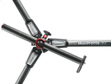 Manfrotto MT055CXPRO3 - Trípode completo (fibra de carbono, 3 secciones), negro
