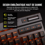 CORSAIR K70 MAX RGB Magnetic Teclado de juego mecánico con cable – MGX interruptores ajustables – PBT Double -Shot Keycaps – Rapid Trigger Mode – Compatible con iCUE – PC, PS5, PS4, Xbox – AZERTY FR –