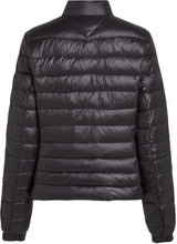 Tommy Hilfiger Cazadora acolchada Mujer Mock Neck ligera, Negro (Black), M
