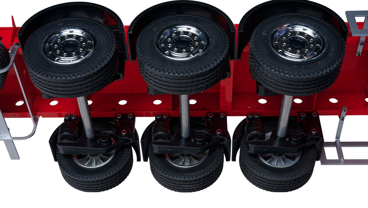 Carson 500907792 1:14 3 Ejes Remolque de Maleta Ver.III Blanco - RC Truck, Piezas de Repuesto, Piezas de Tuning, Accesorios, fabricación de maquetas, Escala 1:14, Remolque de Camiones