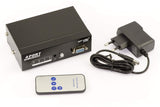 KALEA-INFORMATIQUE Conmutador SDI de 4 Puertos - 4 entradas BNC SDI a una Salida - Compatible con SD-SDI/HD-SDI y 3G-SDI 297MB/s - con Control Remoto y Capacidad de Control de Puerto COM RS232