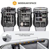 TARION Mochila para cámara - Mochila impermeable para cámara Mochila para cámara Mochila grande para fotografía Acceso lateral con compartimento para computadora portátil de 15,6 pulgadas