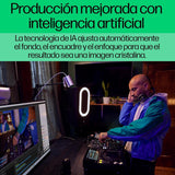 HP Webcam 960 4K - UHD, 3840 x 2160, Videoconferencias, Autoenfoque, Micrófono Integrado, Windows Hello, Teams, Zoom, Google Meet, Twitch, Youtube, Streaming - Color Plata
