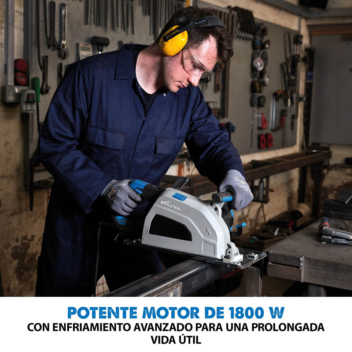 Evolution Sierra tronzadora industrial para acero de 210 mm S210CCS de Evolution: acabado que se puede trabajar al instante, sin calor, rebabas ni chispas. Incluye hoja para acero dulce