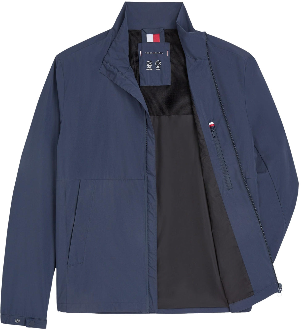 Tommy Hilfiger Chaquetón Hombre Branded con cremallera, Azul (Desert Sky), L