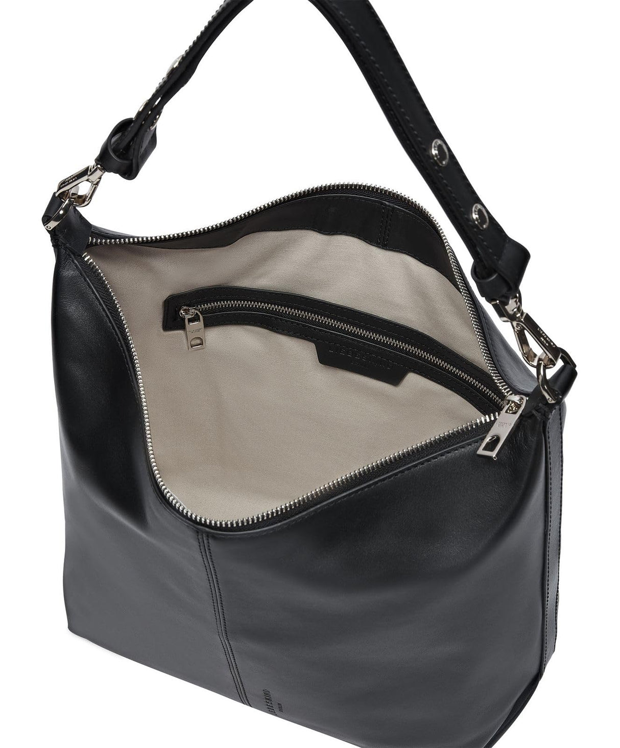 Liebeskind Paris Biker Hobo M Negro, Mujer, Black, Small