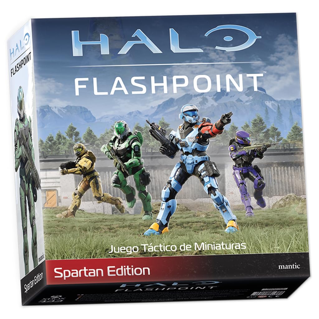 Mantic Games Halo: Flashpoint Spartan Edition, Juego de Mesa Táctico de Miniaturas, A Partir de 14 Años, De 2 a 4 Jugadores, 30-60 Minutos por Partida, Español