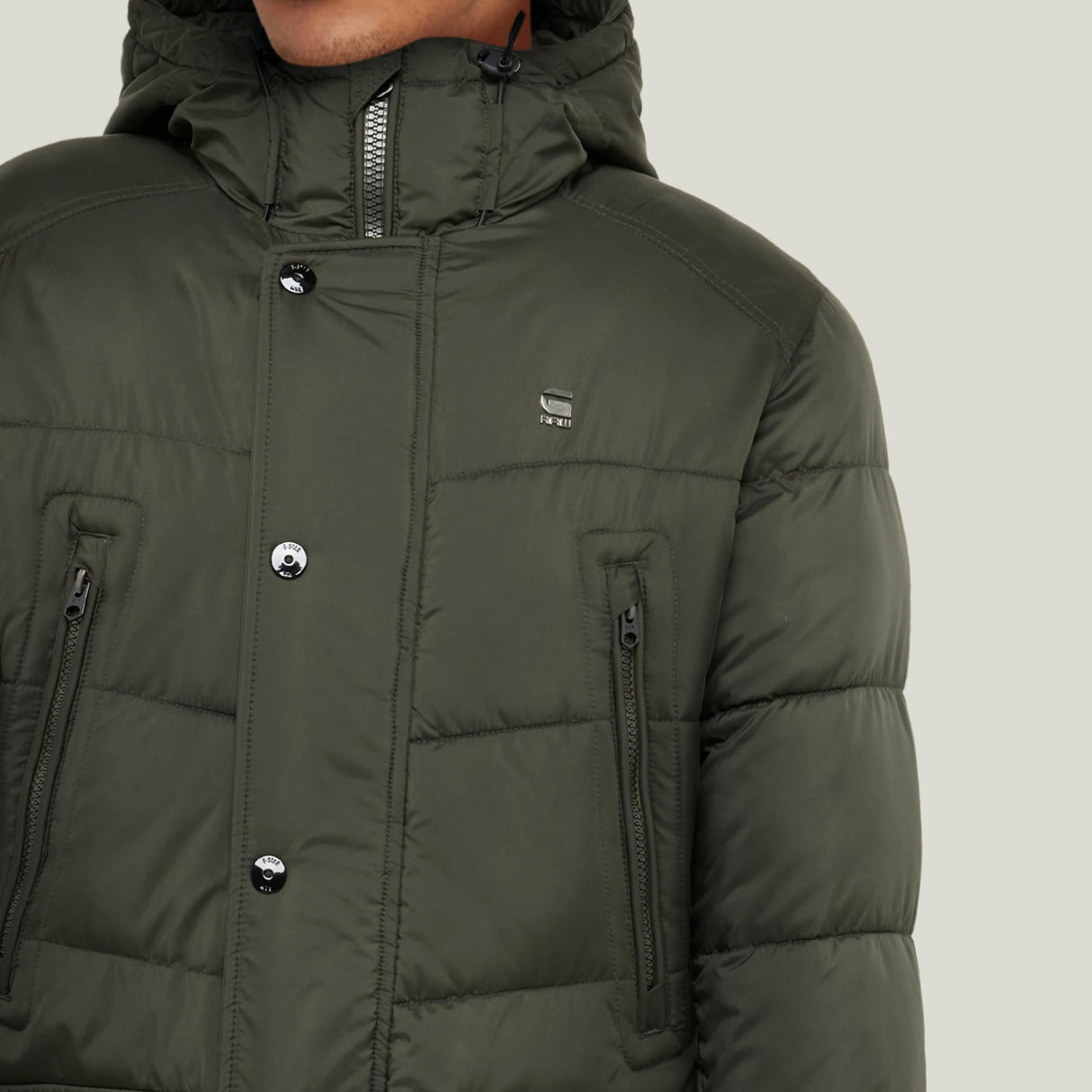 G-STAR Whistler Hooded Parka Chaquetas, Gris (Asfalt D24728-D199-995), M para Hombre