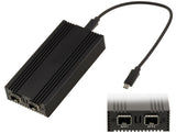 KALEA-INFORMATIQUE Cable Adaptador USB 4 Thunderbolt 3 10G a Red de Fibra 2 Puertos SFP+ con chipset Intel I82599