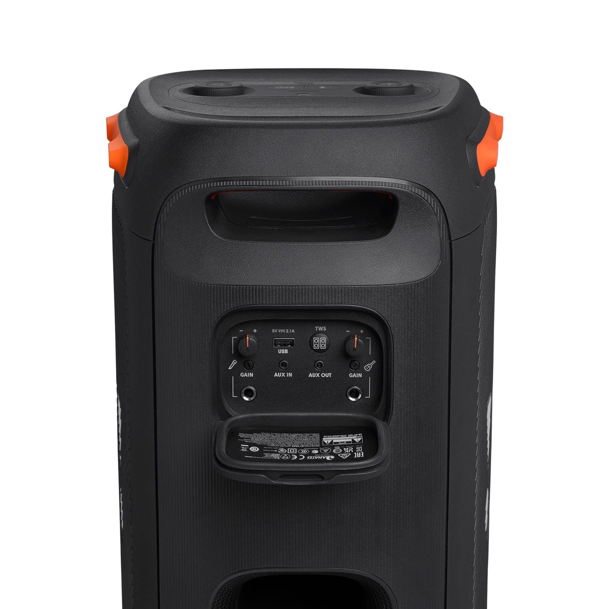 JBL PartyBox 110 Altavoz con Bluetooth portátil con efectos de luces para fiestas, IPX4 a prueba de salpicaduras, 12 horas de reproducción, TWS, altavoz para interiores y exteriores, negro