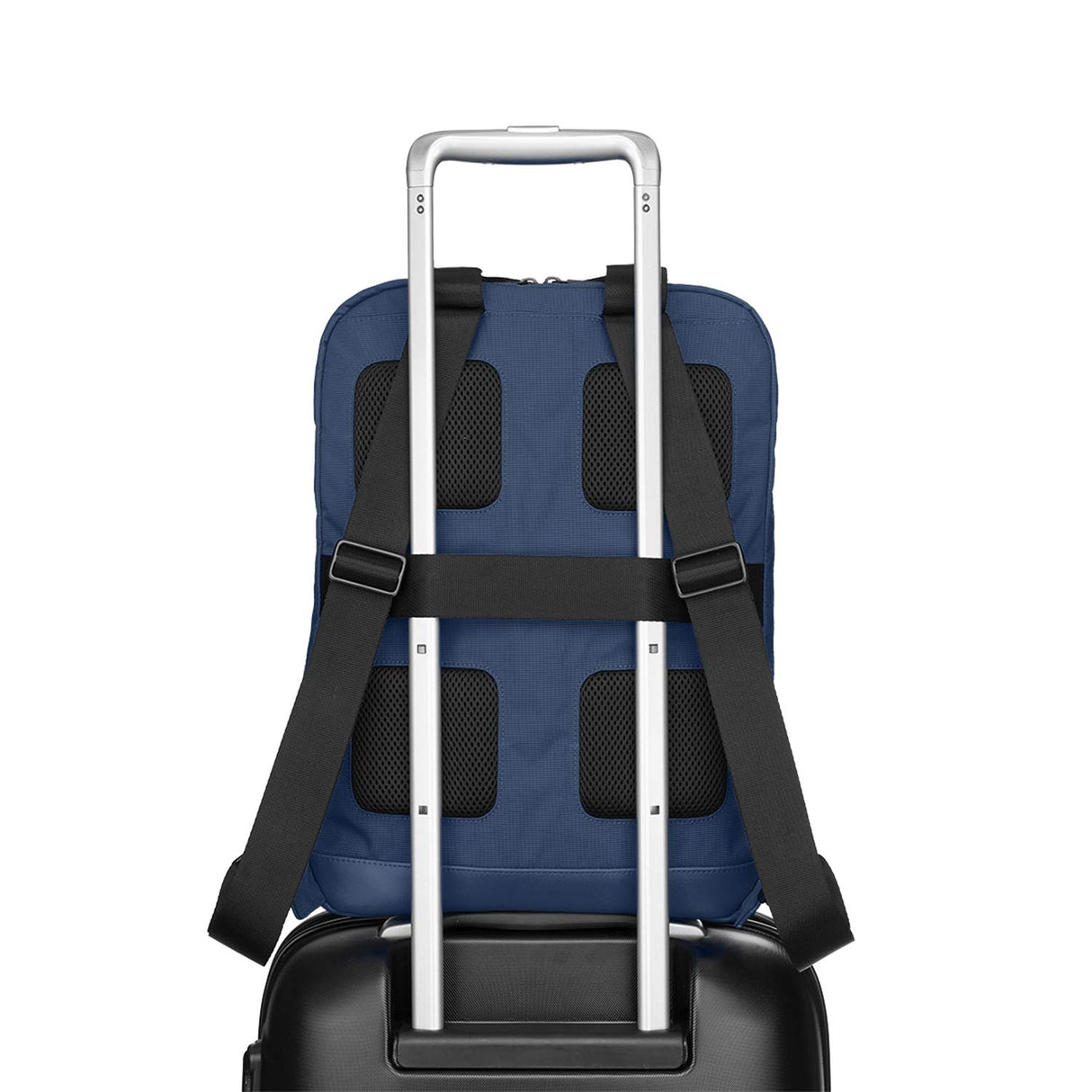 Moleskine Mochila Vertical Colección Metro, Bolso Porta Pc para Laptop, Notebook, iPad y Tablet hasta 15 Pulgadas, Dimensiones 31 x 42 x 10 cm, Color Azul Zafiro