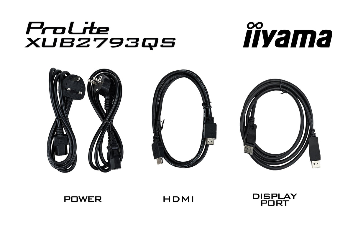 iiyama Monitor XUB2793QS-B7-27, IPS, 2560x1440/100Hz, 1H1DP, HAS