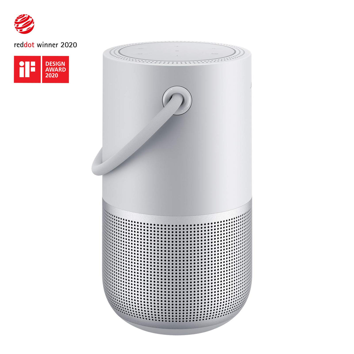 Bose Portable Smart Speaker - Altavoz portátil con control de voz Alexa integrado, Color Plata