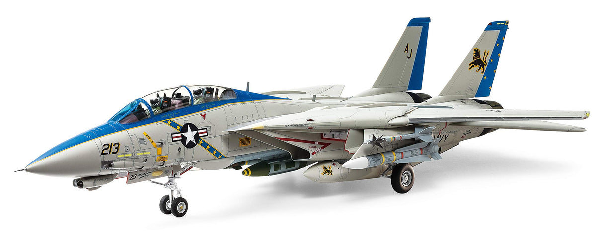Tamiya 61118 Grumman F-14D Tomcat maqueta (Escala 1:48, plástico), Color Plateado, 11.5 x 19 x 3.13 Pulgadas (TAM61118)
