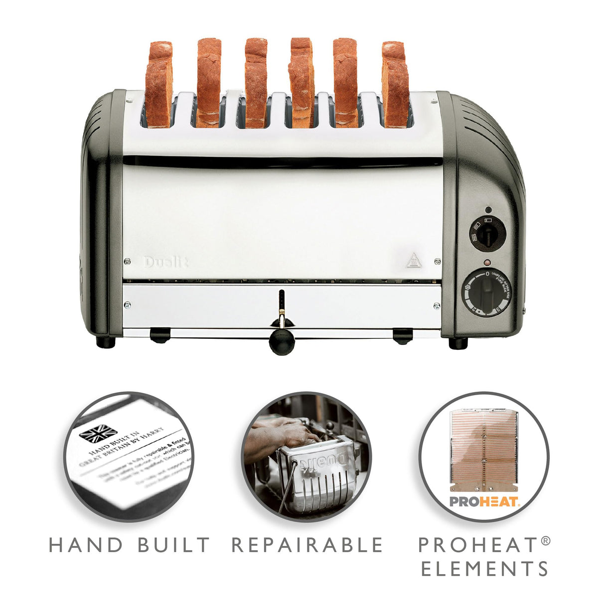 Dualit E269 6 Ranura Pan Tostadora