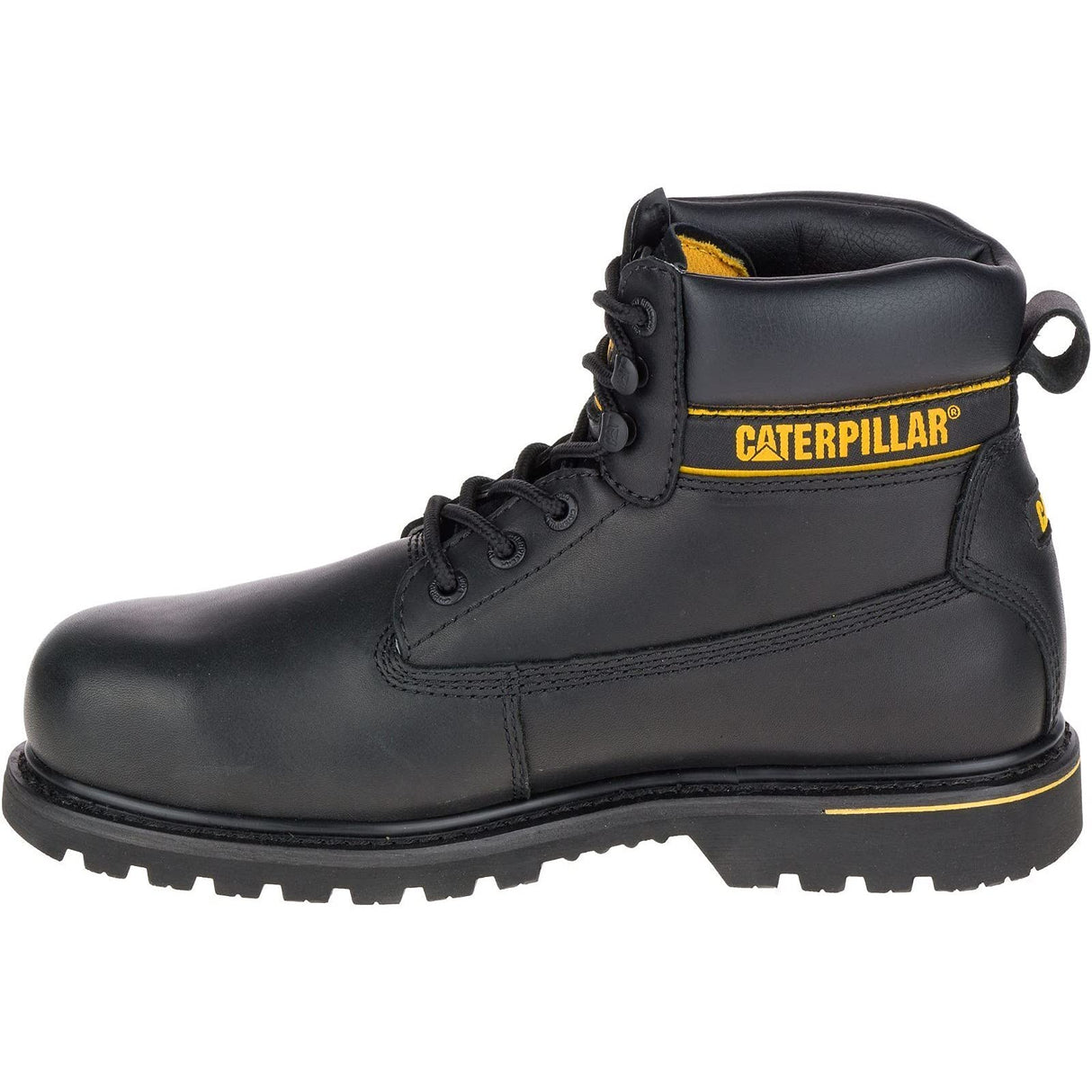 Cat Footwear Holton Steel Toe S3 HRO SRC, Botas de Trabajo Hombre, Dark Brown, 41 EU
