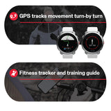 Polar Grit X - Outdoor Multisport Watch con GPS con Brújula, Altímetro y Durabilidad de Nivel Militar para Practicar Trail Running, Mountain Bike, Ciclismo - Batería de Larga Duración