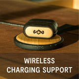 Marley House of Redemption ANC 2 Auriculares Inalámbricos con Cancelación Activa de Ruido - IPX5 True Wireless, 24H de Reproducción, Bluetooth con Micrófono, Control Táctil, USB-C, Negro