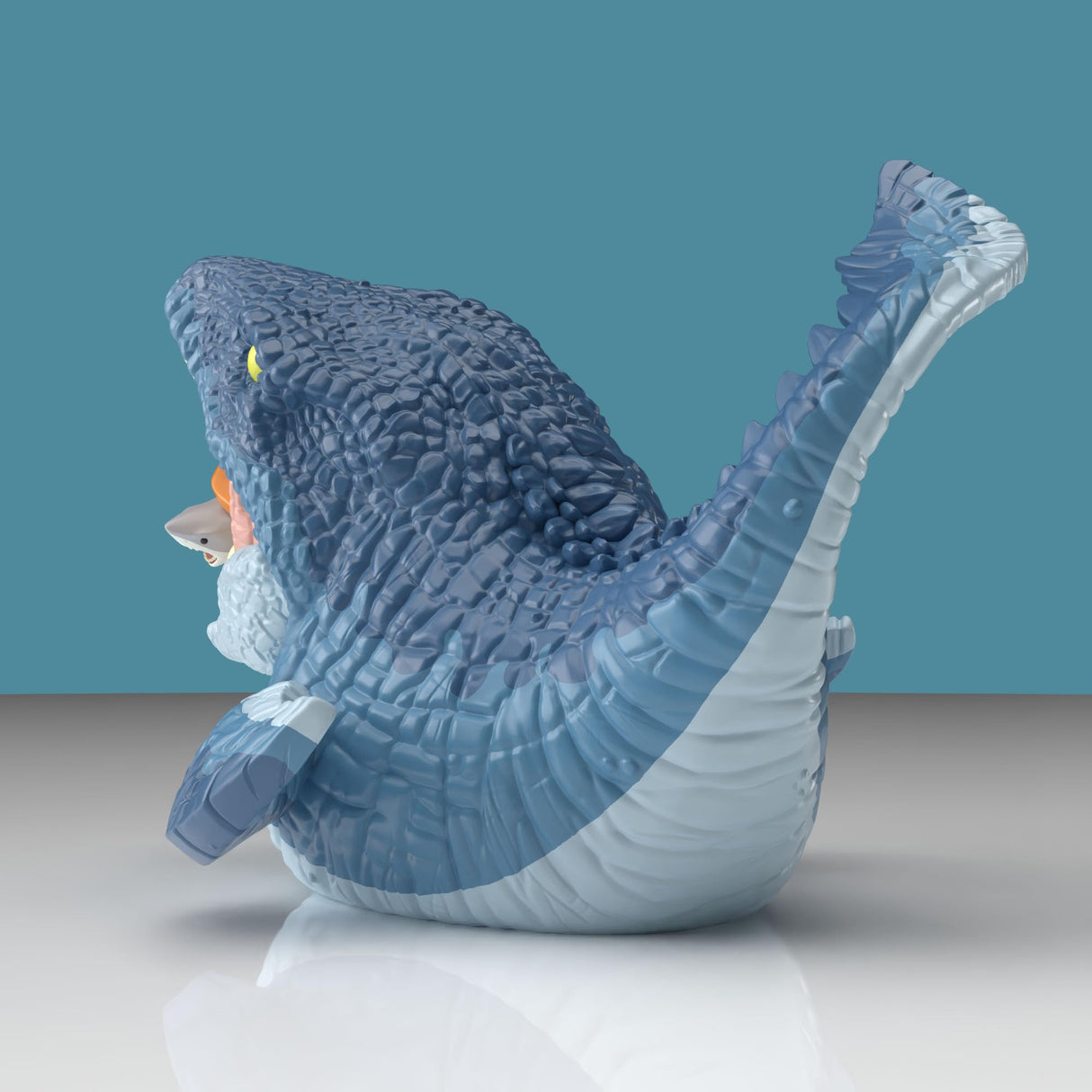 TUBBZ XL: Jurassic Park - Mosasaurus Figura Gigante Coleccionable de Pato de Goma Disfrazado
