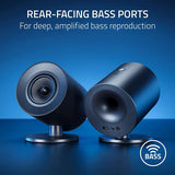 Razer Nommo V2 X - Altavoces Gaming de Rango Completo 2.0 para PC (Dos diafragmas de rango completo de 3 pulgadas, THX Spatial Audio, Compatibilidad Multiplataforma) Negro