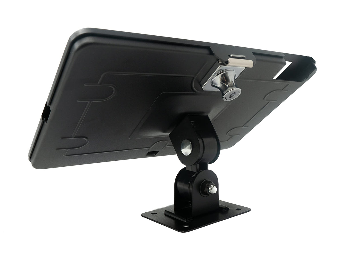 System-S Soporte de Pared con Cerradura 360° para iPad 7, 8, 9 y 10,2 Pulgadas (2019, 2020, 2021), Color Negro