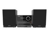 Sharp XL-B512(BK) Microcadena Sound System Estereo con Radio FM, Bluetooth v5.0, CD-MP3, reproducción USB, Altavoces de Madera y 45W Color Negro