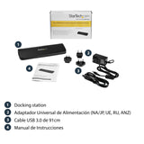 StarTech Dock Vídeo HDMI y DVI/VGA para Portátiles USB 3.0