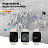 Amazfit Cheetah Square 44mm Reloj Inteligente Ligero para Correr con GPS de Doble Banda, mapas sin conexión,Monitor frecuencia cardíaca,oxígeno Sangre, Zepp Fitness