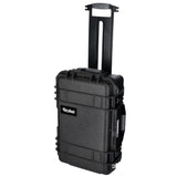 Rollei Hard Case 5737 Trolley - Maleta Extremadamente Robusta, irrompible e Impermeable con Equipamiento de Espuma Flexible, Transporte cómodo, regulación automática de la presión y protección