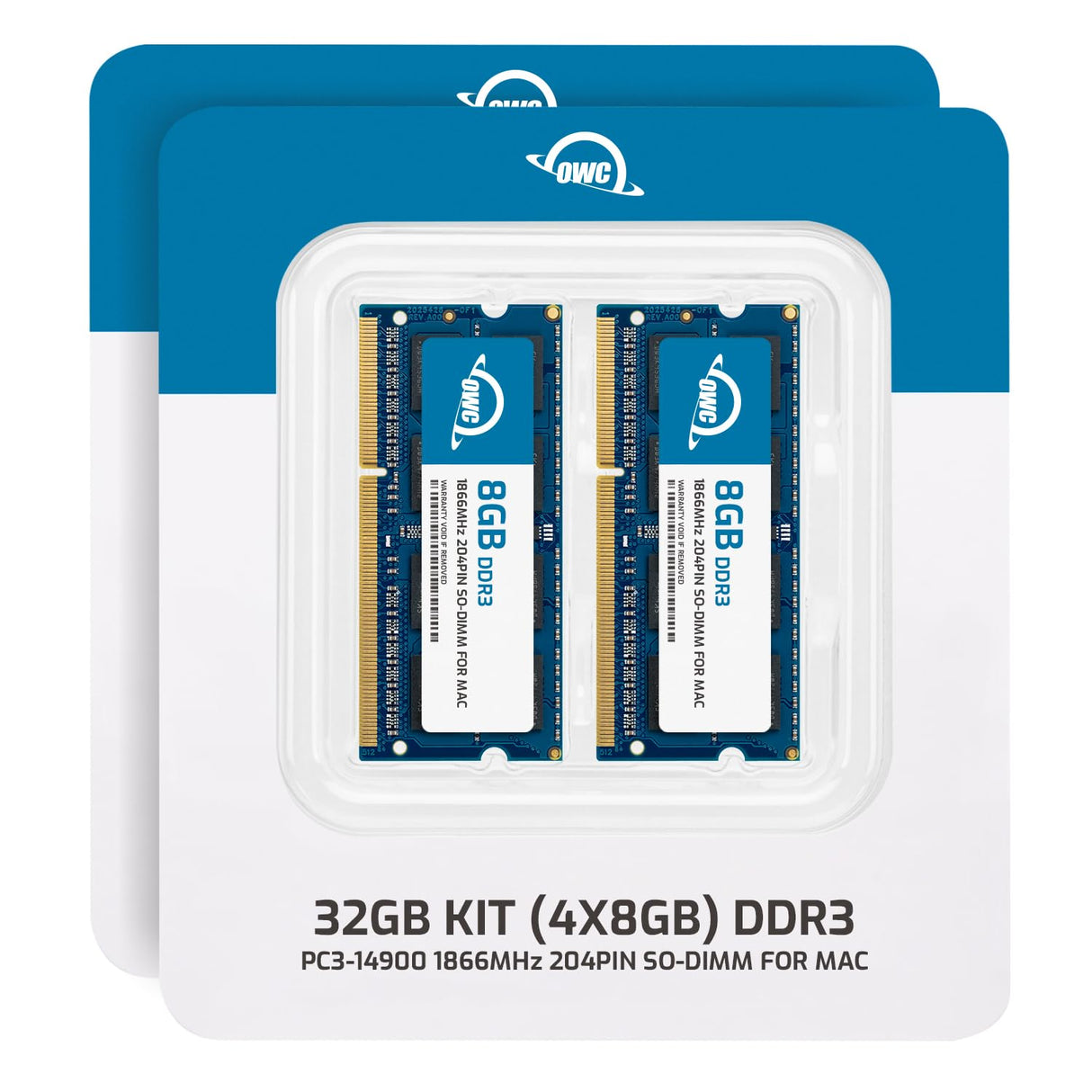 OWC 32 GB (4 x 8 GB) 1867 MHz DDR3 SO-DIMM PC3-14900 Actualización de Memoria CL11 de 204 Pines, (1867DDR3S32S)