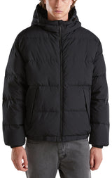United Colors of Benetton Chaqueta 2jf8un05e Corta, Negro, S Hombres