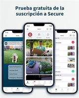 Arlo Essential 2 XL Camara Vigilancia WiFi Exterior 2K, Camara Vigilancia WiFi Interior, Batería De 24 Meses*, Sensor de Movimiento, Alarmas Para Casa, Prueba Arlo Secure Incluida, 3 Cámaras, Blancas